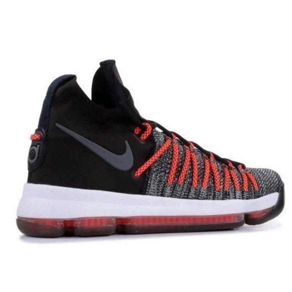 Nike Men’s KD 9 Elite Basketball Shoes Dark Grey Hyper Orange Size 9 878637-010 main image 5